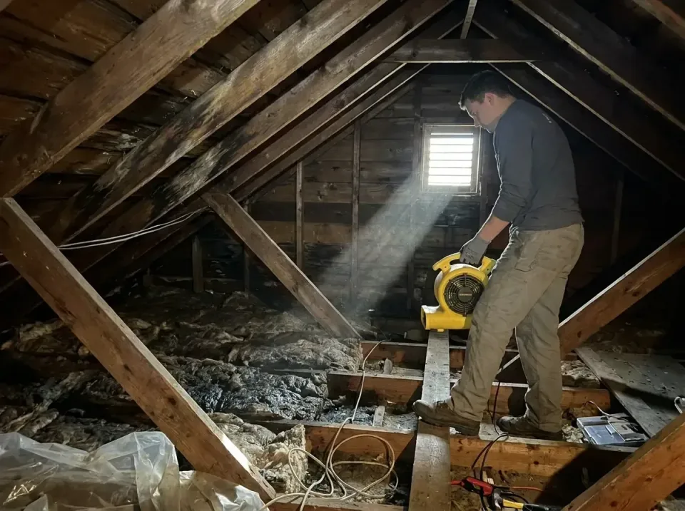attic-water-damage-drying-proc-007 — frequently asked questions, Emergency Water Extraction & 24/7 Flood Response in Boscobe…